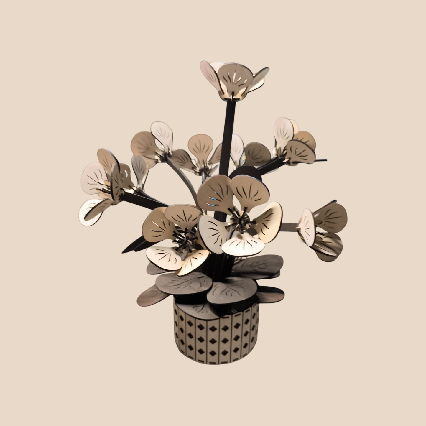 Plante décorative en bois – Élégance naturelle & design artisanal