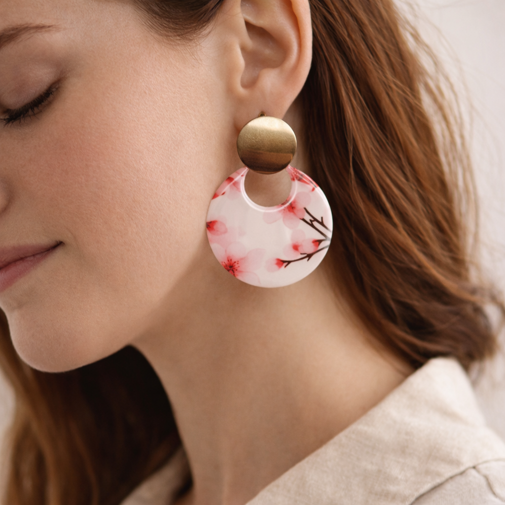 Boucles d’oreilles en bois personnalisées – Légères & tendance Note de musique ✨