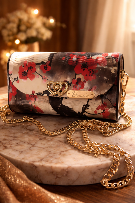 👜 Sac en bois personnalisé – Élégance Sakura