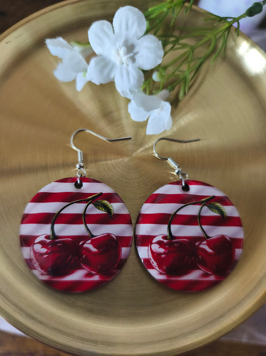 Boucles d’Oreilles en Bois Personnalisées – Impression DTF & Résine UV